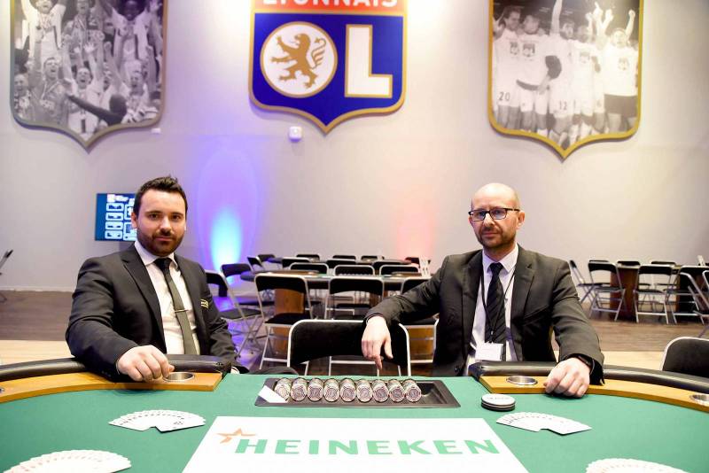 Organisation des tournois de Poker des partenaires business de l'Olympique Lyonnais au Groupama Stadium