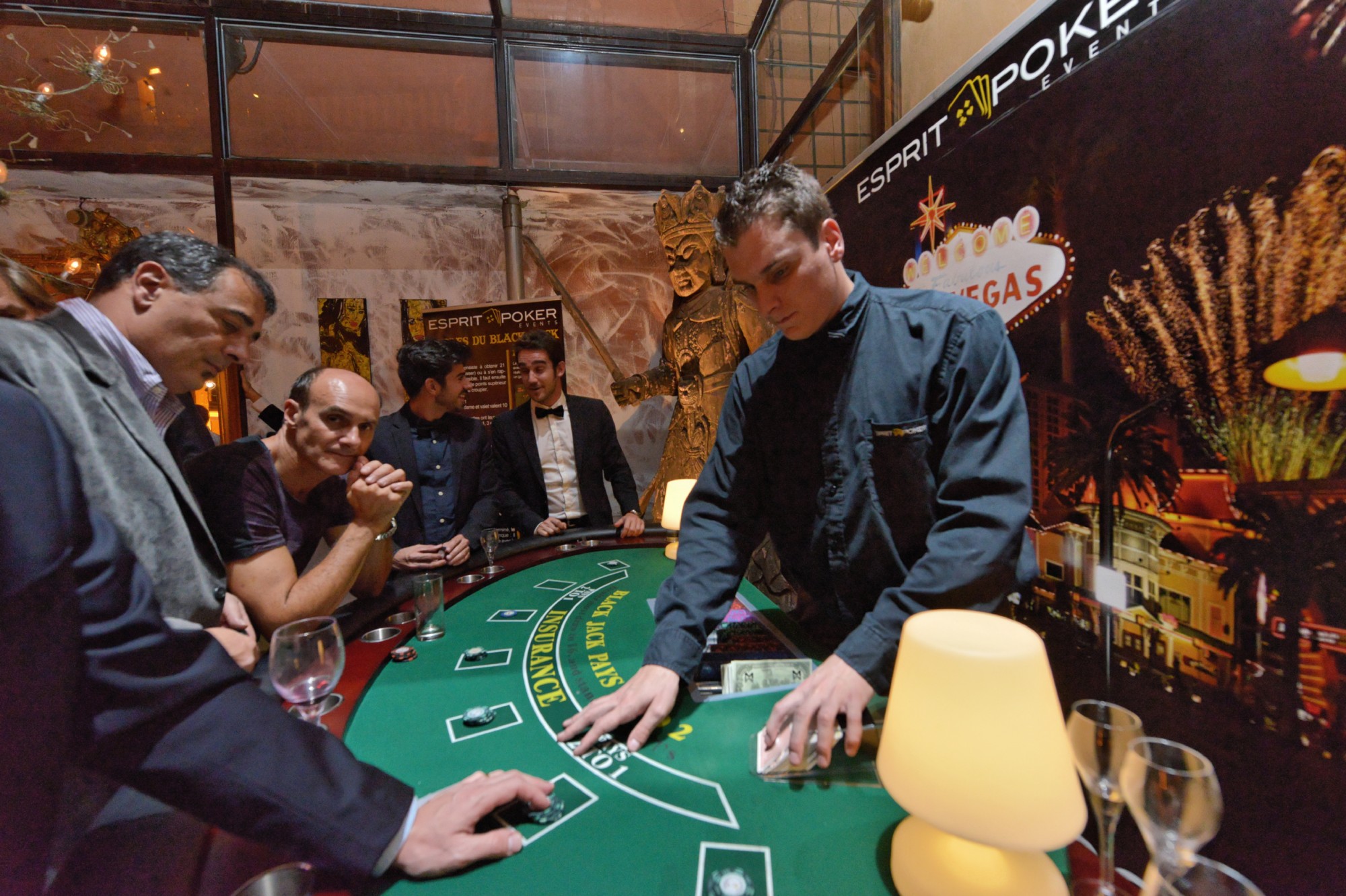 blackjack à la tour rose animation casino salon palais des congrès