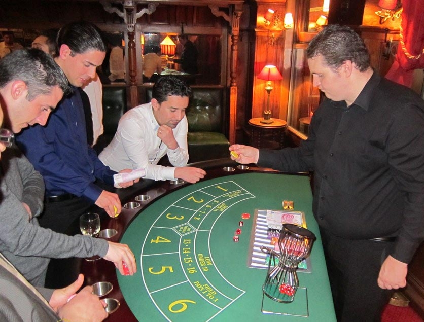 Soirée casino dés de la fortune au Cintra à Lyon Bourse