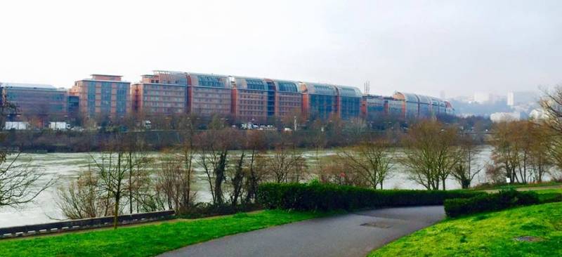 Vue d'ensemble du complexe de la cité internationale de Lyon