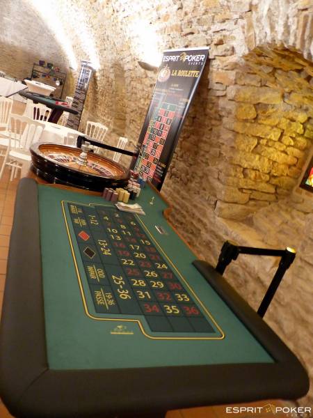 Une table de roulette pour une soirée pour une entreprise de Mâcon
