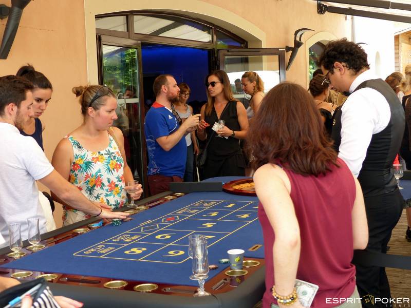 Animation Casino pour une fête du personnel dans l'Ain