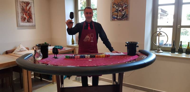 Lieu de réception pour une animation Casino des Vins Valence Tain l'Hermitage Maison Gambert