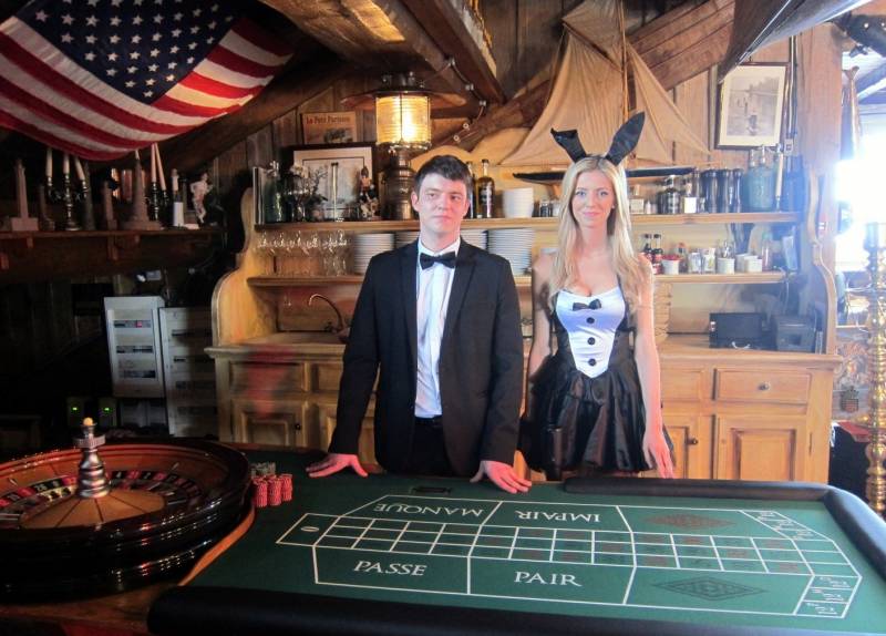 Animation Casino avec table de roulette à Courchevel pour un événement privé