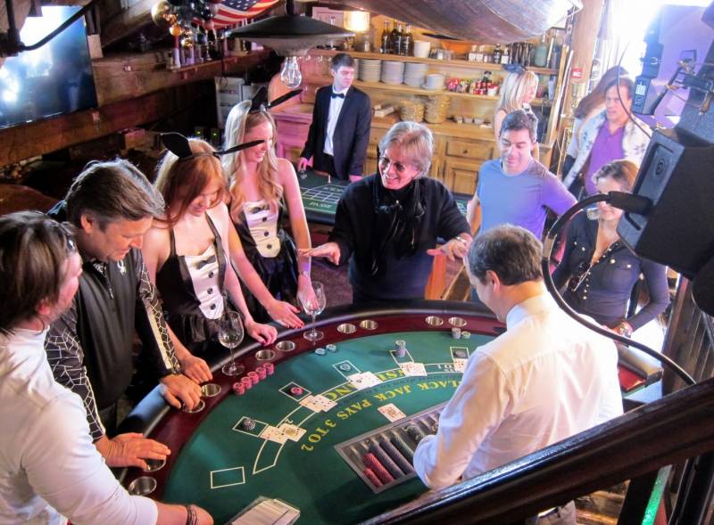 Animation Casino avec Table de Black Jack à Courchevel