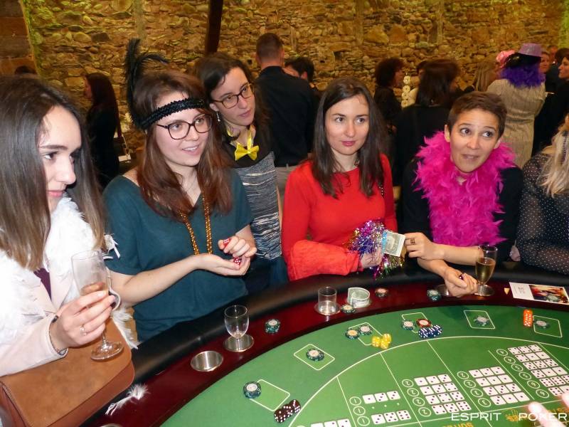 Table de Dés de la Fortune lors d'une soirée animation casino entreprise à Lyon