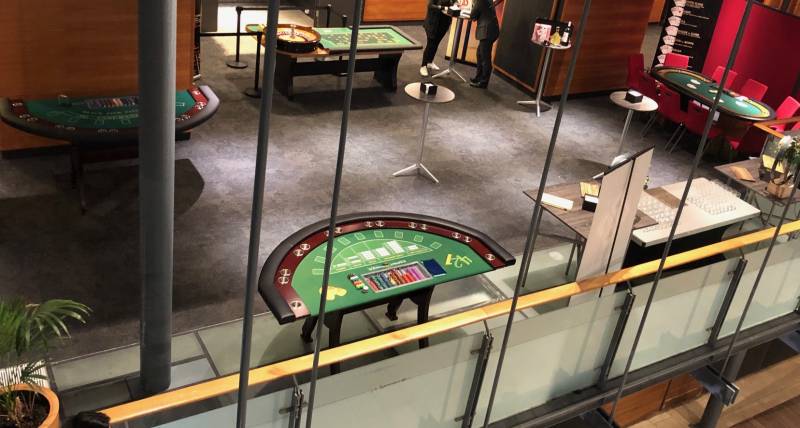 Animation installée devant les salons tête d'or au Marriott de Lyon