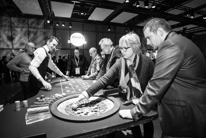 Animation roulette pour entreprise au palais des congrès de Lyon