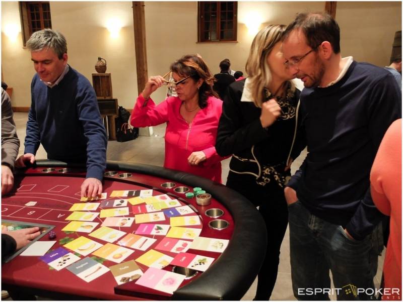 Animation casino des vins au Château de Pizay