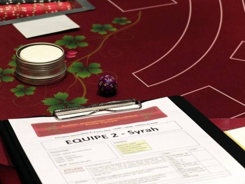 Animation Casino des Vins dans un teambuilding d'entreprise sur les hauteurs de Grenoble
