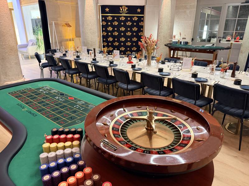 Animations casino conviviale pour créer du lien lors du vin d'honneur de votre mariage