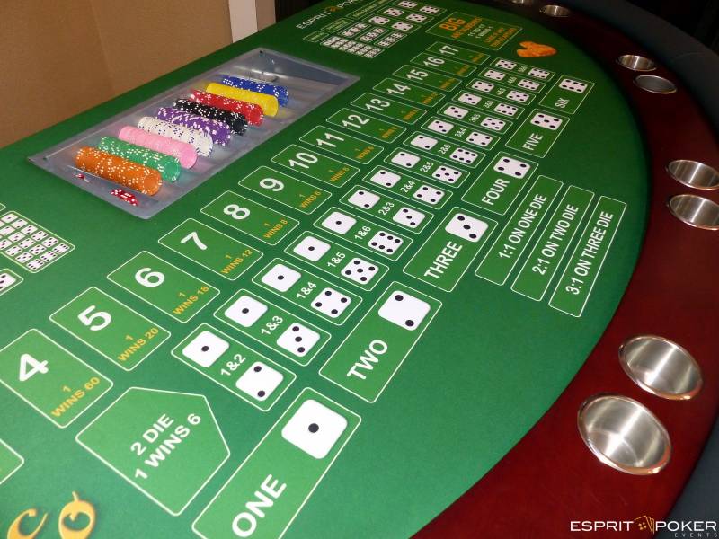 Animation Casino à Lyon avec table de Sic bo