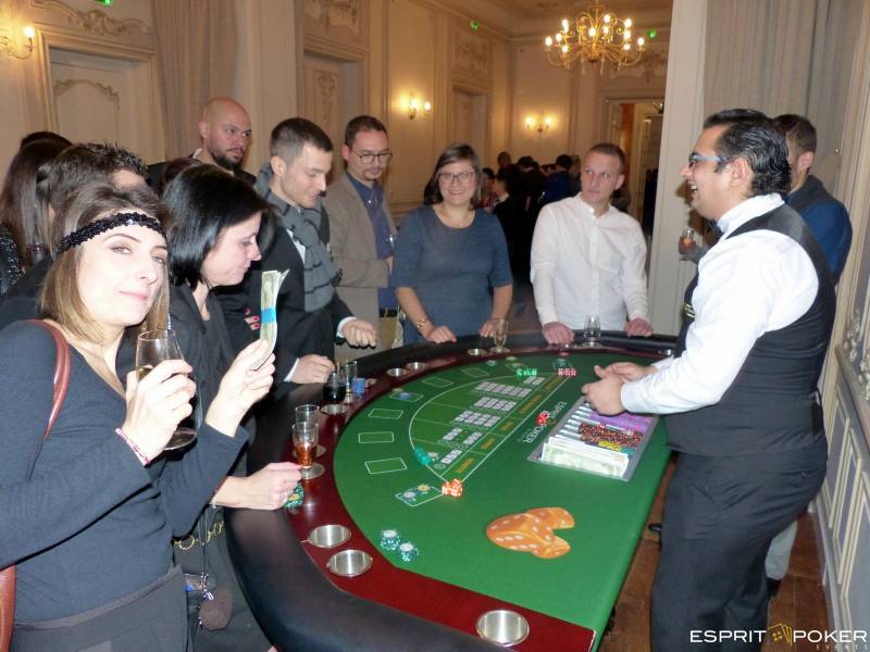 Table de 421 pour votre animation Casino