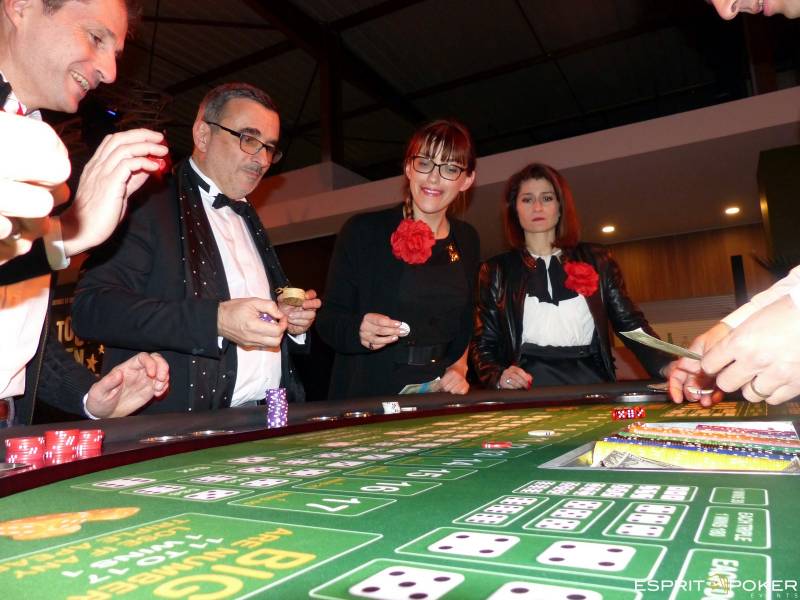 Prenez les dés en main pour votre inauguration avec une animation casino