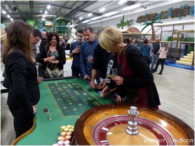 soirée casino avec table de roulette à Bourgoin-Jallieu