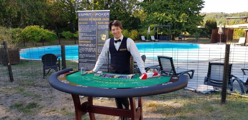 Animation Black Jack pour entreprise au domaine des Séquoias à Bourgoin-Jallieu