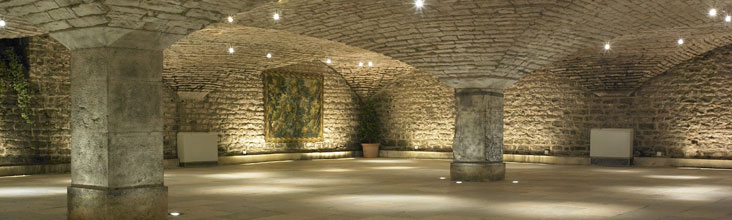 un cadre d'exception les caves du chateau de chassagne montrachet en bourgogne pour la réception de votre séminaire d'entreprise et une animation casino