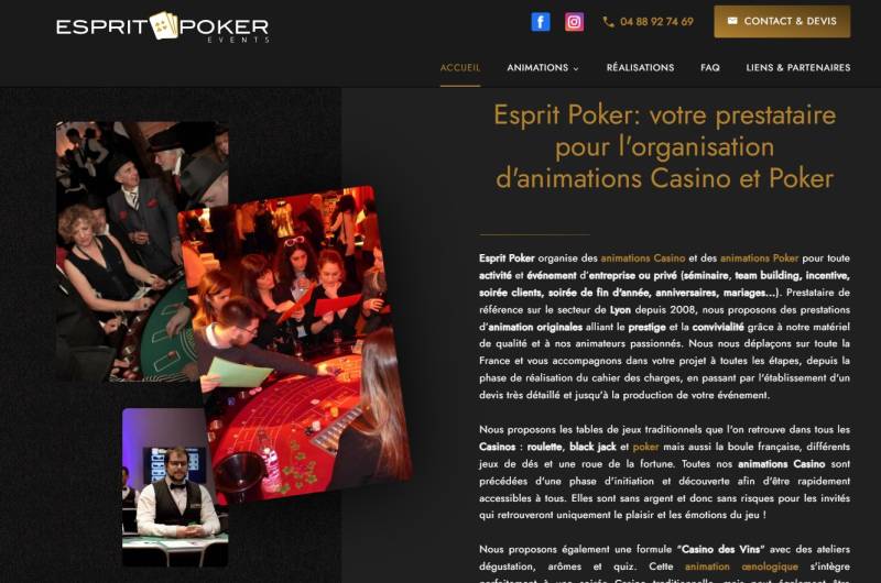 Refonte du site internet espritpoker.fr