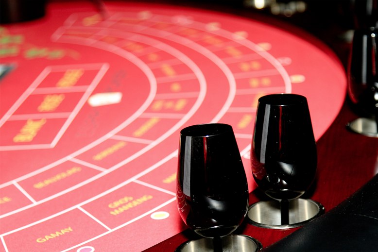 Table de dégustation des vins