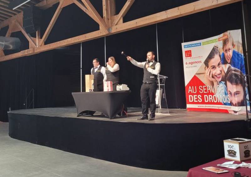 Vente aux enchères pour terminer votre animation entreprise à valence 26